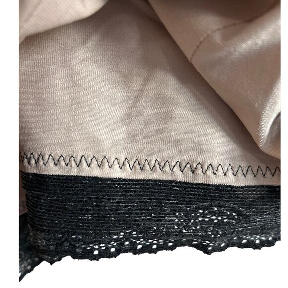 Ruby Ribbon Cami Womens 42 Bra Tummy Control Cream Black Lace - Picture 5 of 6